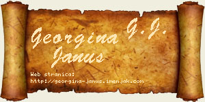 Georgina Janus vizit kartica
